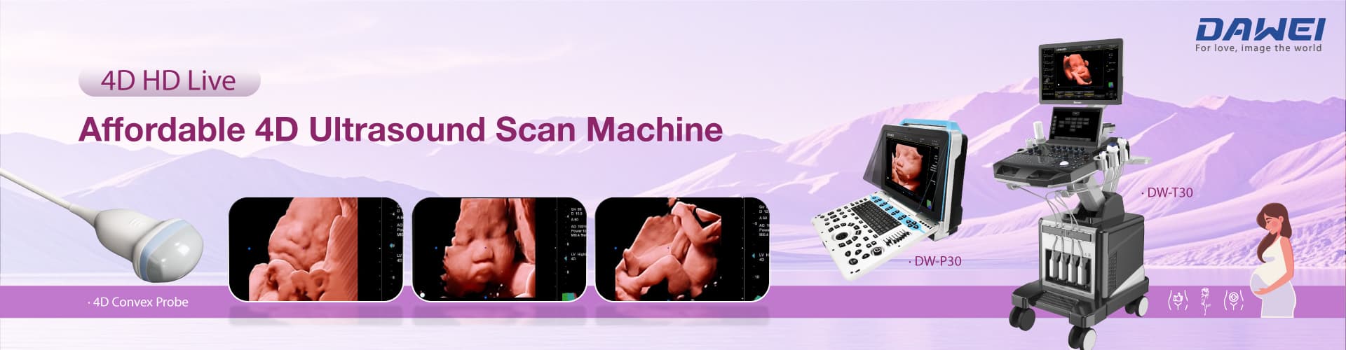 Dawei Medical 4D Ultrasound Scanes Machines