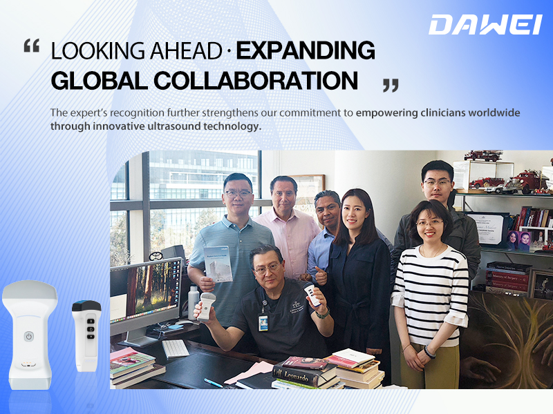 En direct du centre m&eacute;dical ABC L'&eacute;chographie portable sans fil Dawei est reconnue par un sp&eacute;cialiste vasculaire mexicain