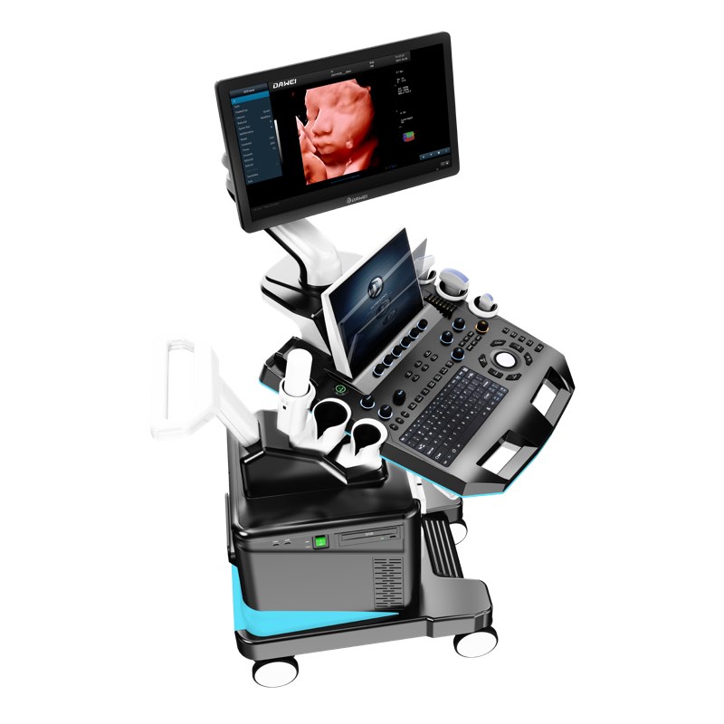 Machine à ultrasons à chariot 4D pour OB GYN