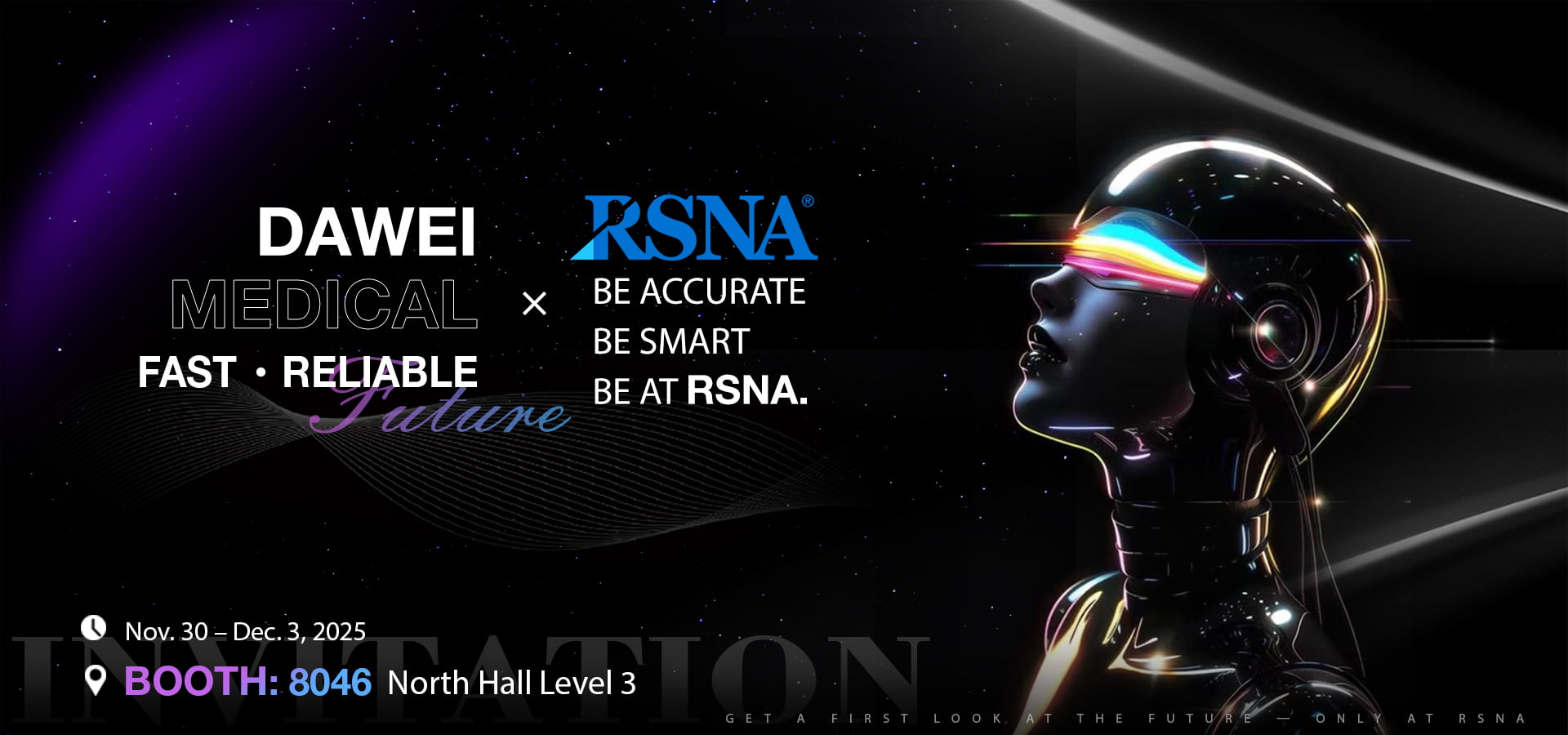 RSNA 2025 Dawei Medical Booth Invitation